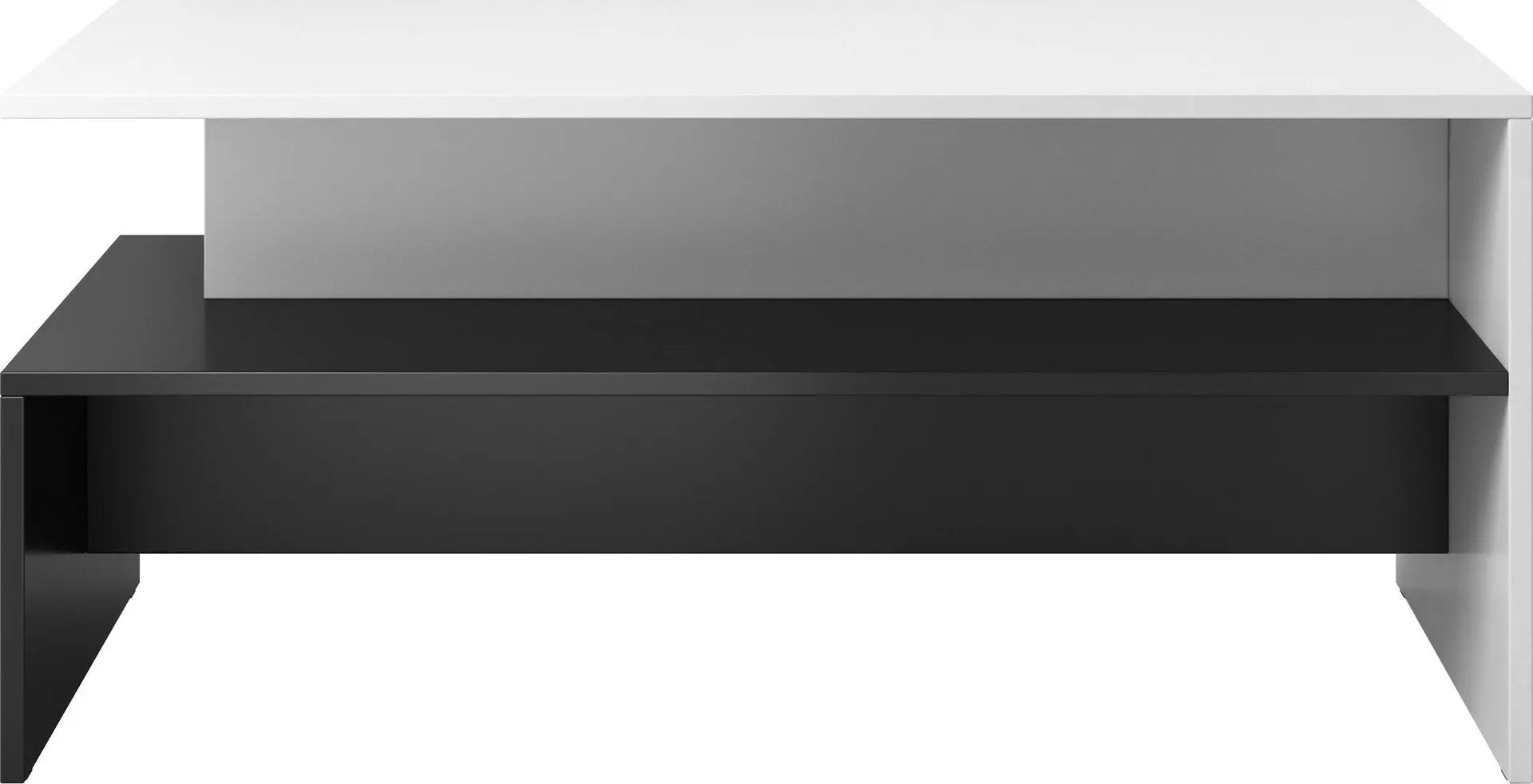 Masa pentru reviste Helvetia Baros №99 (White Gloss/Black)