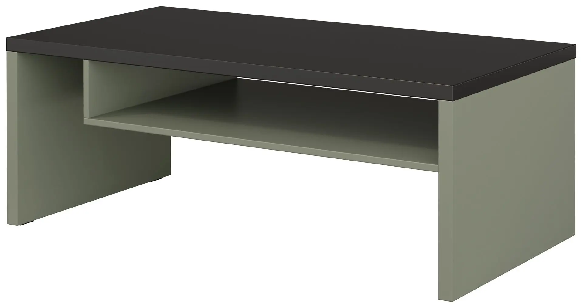 Masa pentru reviste Helvetia Cross 120 cm (Pine/Green/Black)