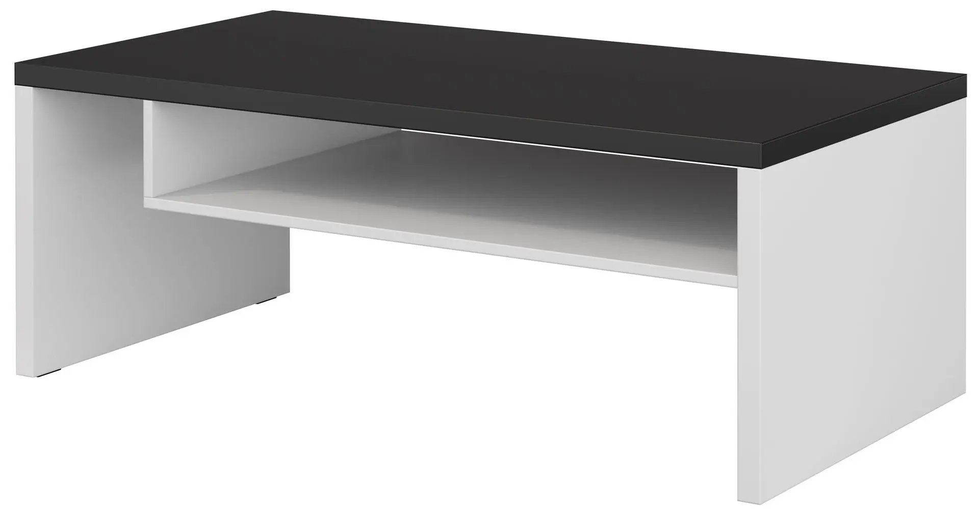 Masa pentru reviste Helvetia Cross 120 cm (White/Black)