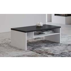 Masa pentru reviste Helvetia Cross 120 cm (White/Black) Thumb