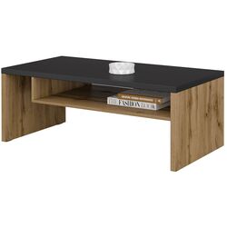 Masa pentru reviste Helvetia Cross 120 cm (Wotan Oak/Black) Thumb