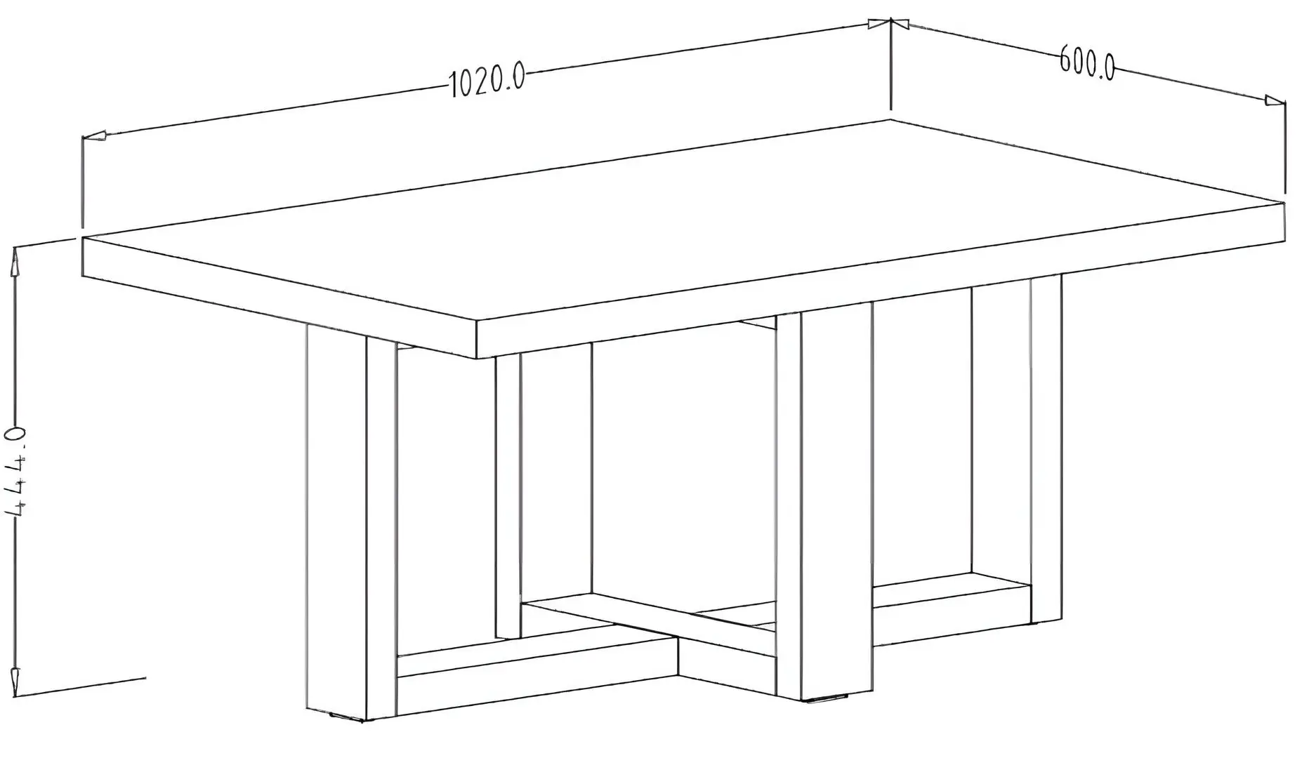Masa pentru reviste Helvetia Eko 102 (Wotan Oak/Black Onyx) - 3