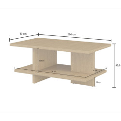 Masuta cafea Helvetia EKO 24BDMJ95 (Baltic Dune Oak) Thumb