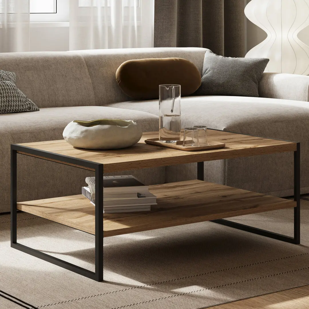 Masuta cafea Helvetia EKO 24N0MJ97 (Wotan Oak/Black)