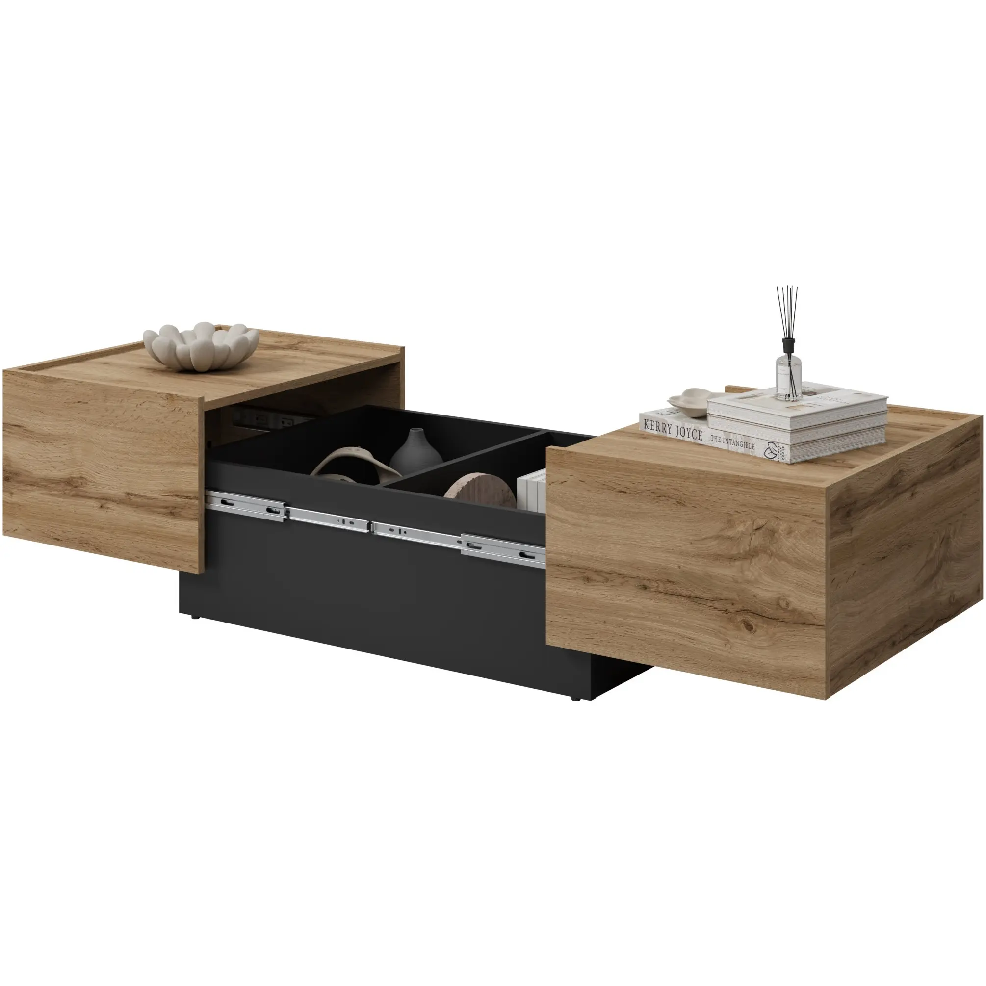 Masuta cafea Helvetia EKO 24N6MJ96 (Wotan oak/Black onyx) - 6