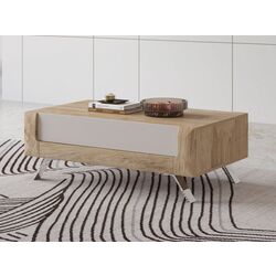 Masa pentru reviste Helvetia Kasai 1S (Gold Oak/Cashmere)