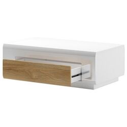 Masa pentru reviste Helvetia Toledo №99 1S (White Gloss/Sanremo Oak Light) Thumb
