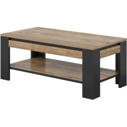 Masa pentru reviste Helvetia Tudor 24WSNZ99 (Samdal Oak/Black Matte) Thumb