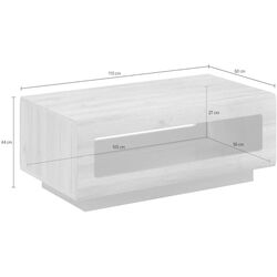 Masa pentru reviste Helvetia Tulsa Nr.99 (White) Thumb