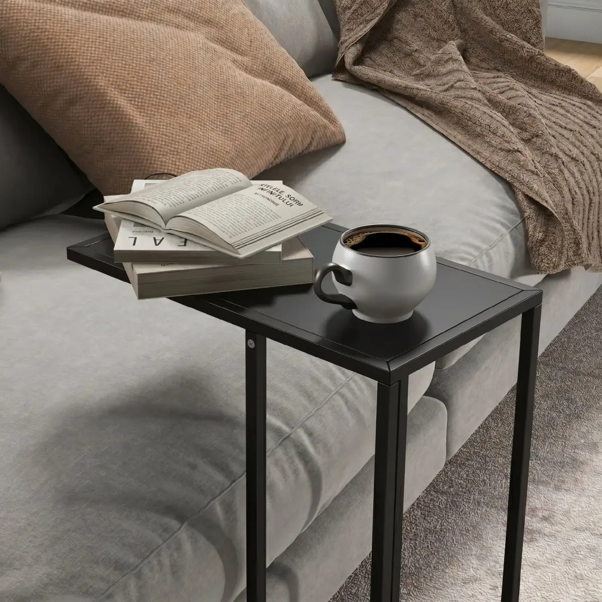 Masuta cafea Homcom 839-840V00BK (Black) - 7