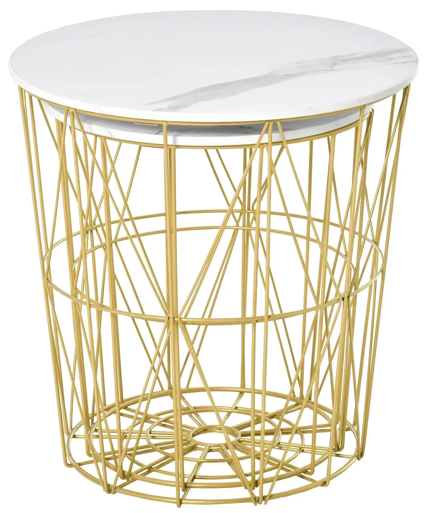 Комплект журнальных столиков Homcom 839-105 (White/Gold) - 3