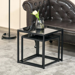 Set mese pentru reviste Homcom 839-245 (Black) Thumb