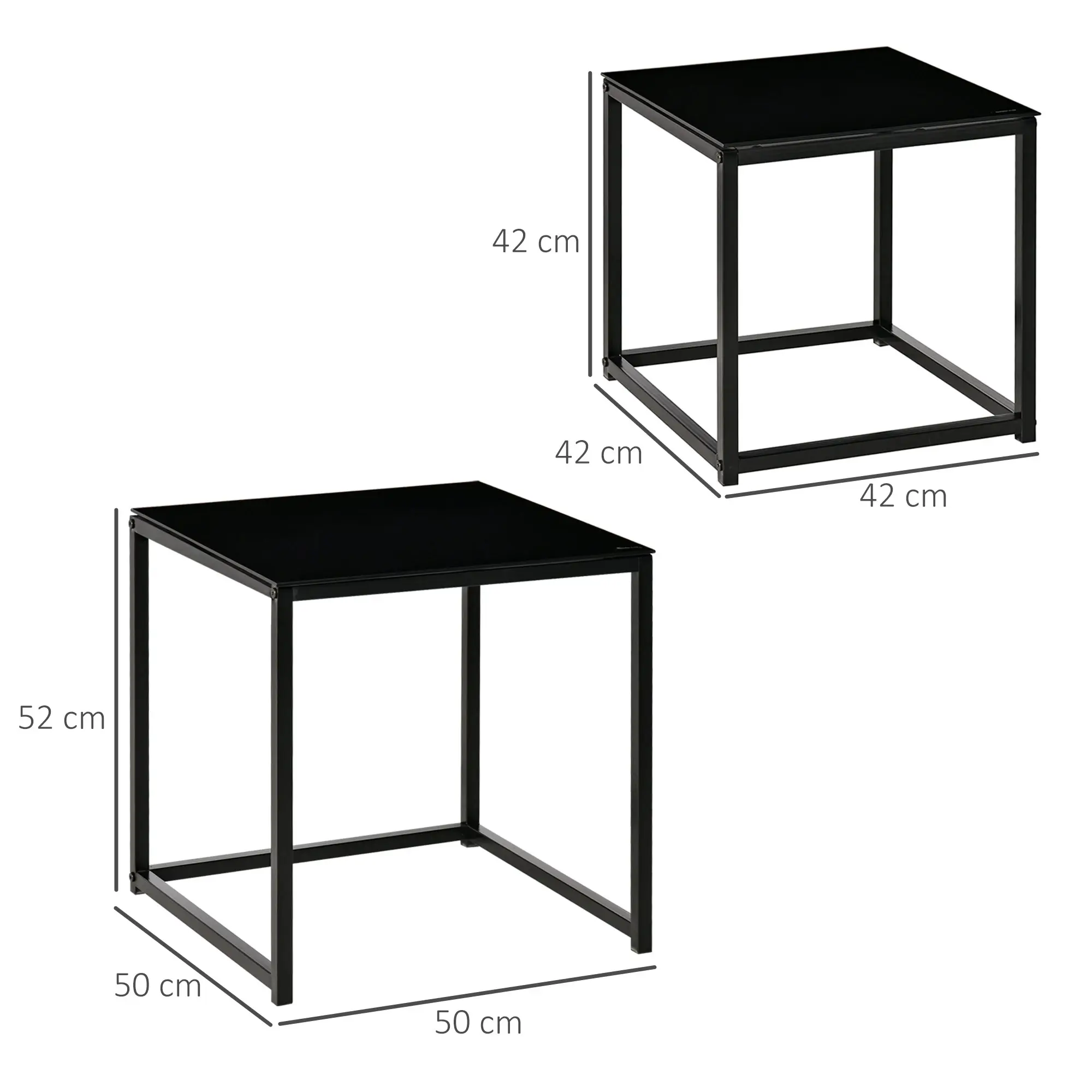 Set mese pentru reviste Homcom 839-245 (Black) - 5