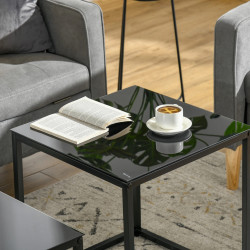 Set mese pentru reviste Homcom 839-245 (Black) Thumb