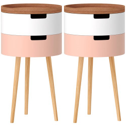 Set mese pentru reviste Homcom 83B-017V01ND (Multicolore) Thumb