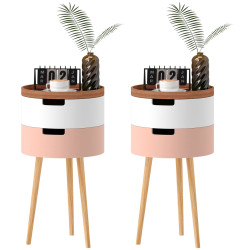 Set mese pentru reviste Homcom 83B-017V01ND (Multicolore) Thumb