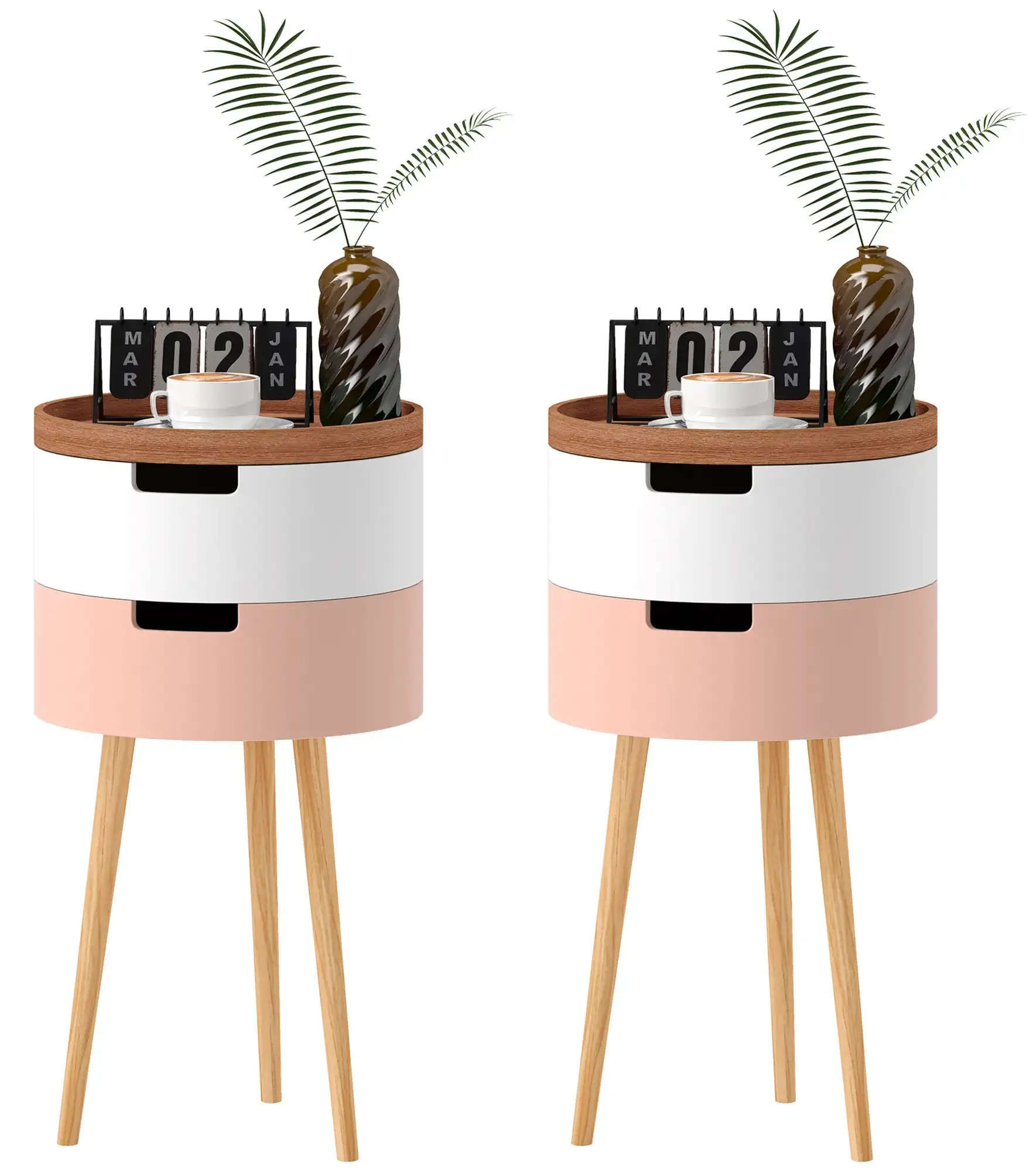 Set mese pentru reviste Homcom 83B-017V01ND (Multicolore) - 3