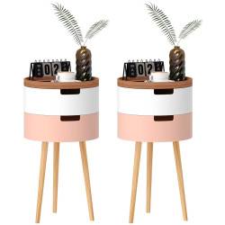 Set mese pentru reviste Homcom 83B-017V01ND (Multicolore) Thumb