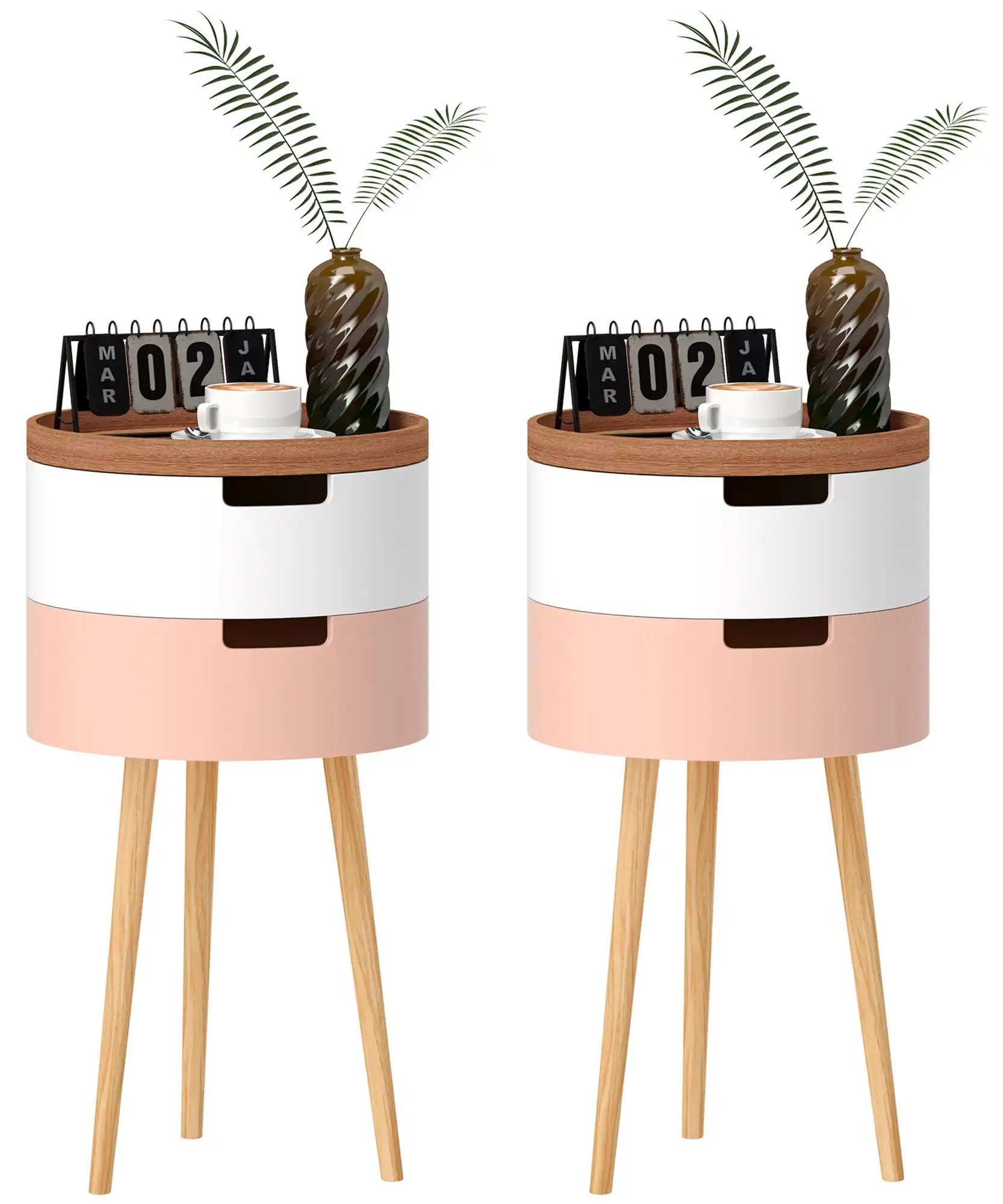 Set mese pentru reviste Homcom 83B-017V01ND (Multicolore) - 4