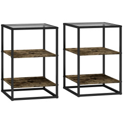 Комплект журнальных столиков Homcom 83B-164V00RB (Brown) Thumb