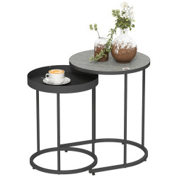 Set mese pentru reviste Homcom 83B-516V00GY (Grey/Black) Thumb