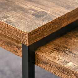 Набор журнальных столиков Homcom 839-082 (Dark Brown/Black) Thumb