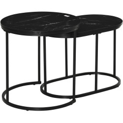 Набор журнальных столиков Homcom 839-374 (Black) Thumb