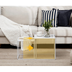 Набор журнальных столиков Homcom 839-563V00WT (White) Thumb