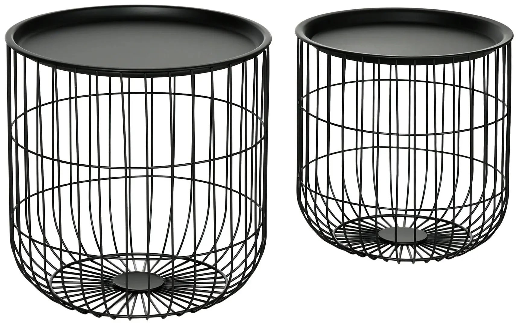 Set masute pentru reviste Homcom 839-738V00BK 40/35 cm (Black)