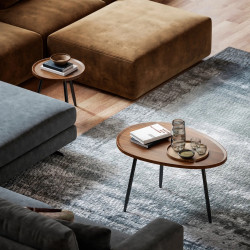 Набор журнальных столиков Homcom 83B-372V00WN (Chestnut/Black) Thumb