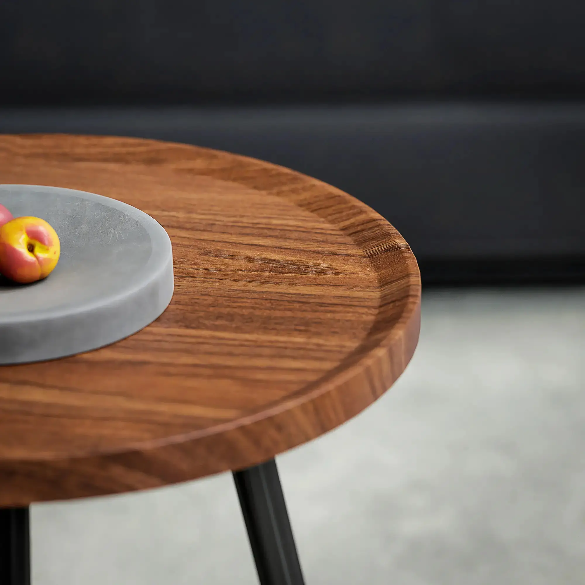 Набор журнальных столиков Homcom 83B-372V00WN (Chestnut/Black) - 6