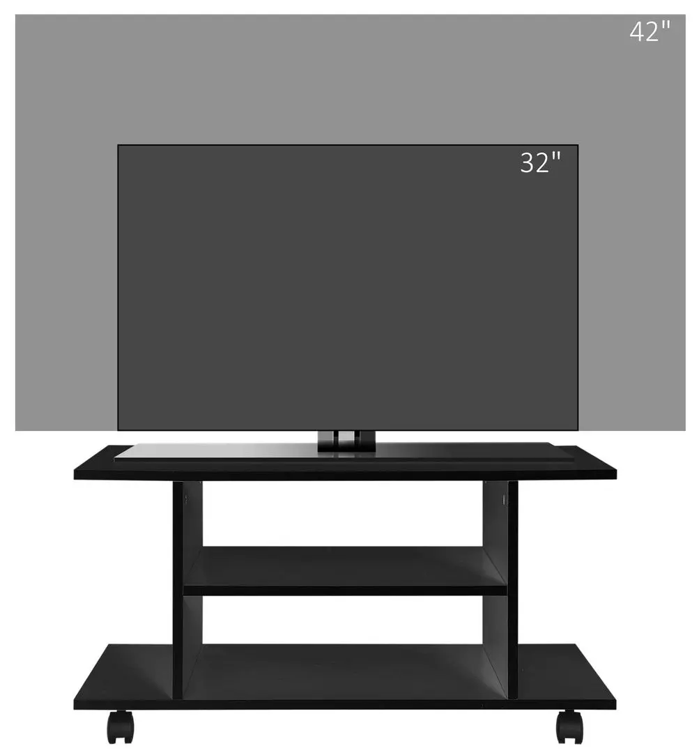 Журнальный столик Homcom 02-0610 80x40 cm (Black) - 2