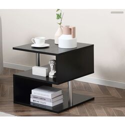 Masa pentru reviste Homcom 833-137BK 50 cm (Black) Thumb