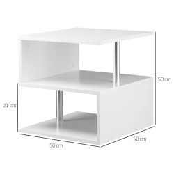 Masa pentru reviste Homcom 833-137WT (White) Thumb