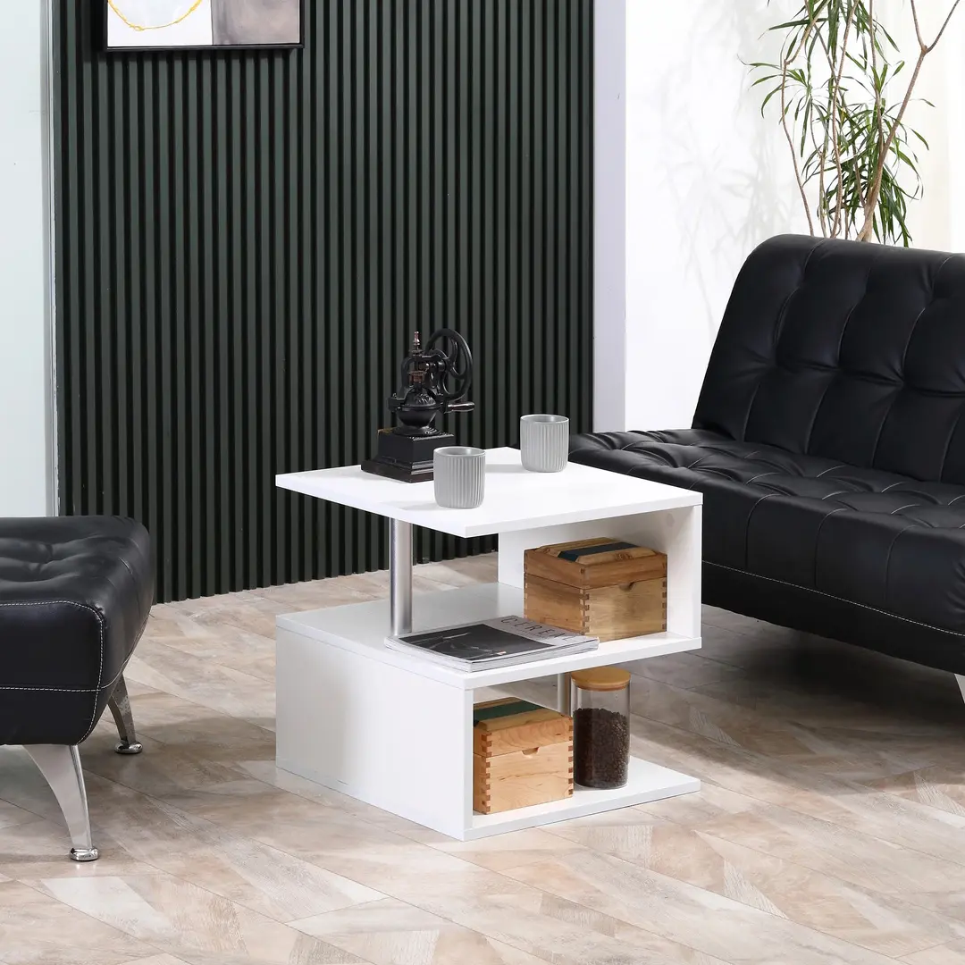 Masa pentru reviste Homcom 833-137WT (White)