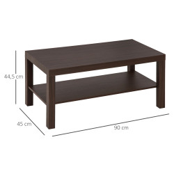 Журнальный столик Homcom 833-461 (Walnut) Thumb