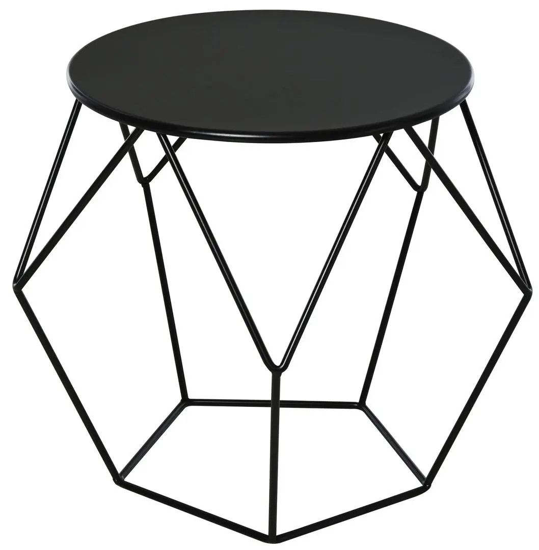 Masa pentru reviste Homcom 833-564 54x44 cm (Black)