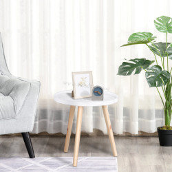 Журнальный столик Homcom 833-730 (White/Natural)