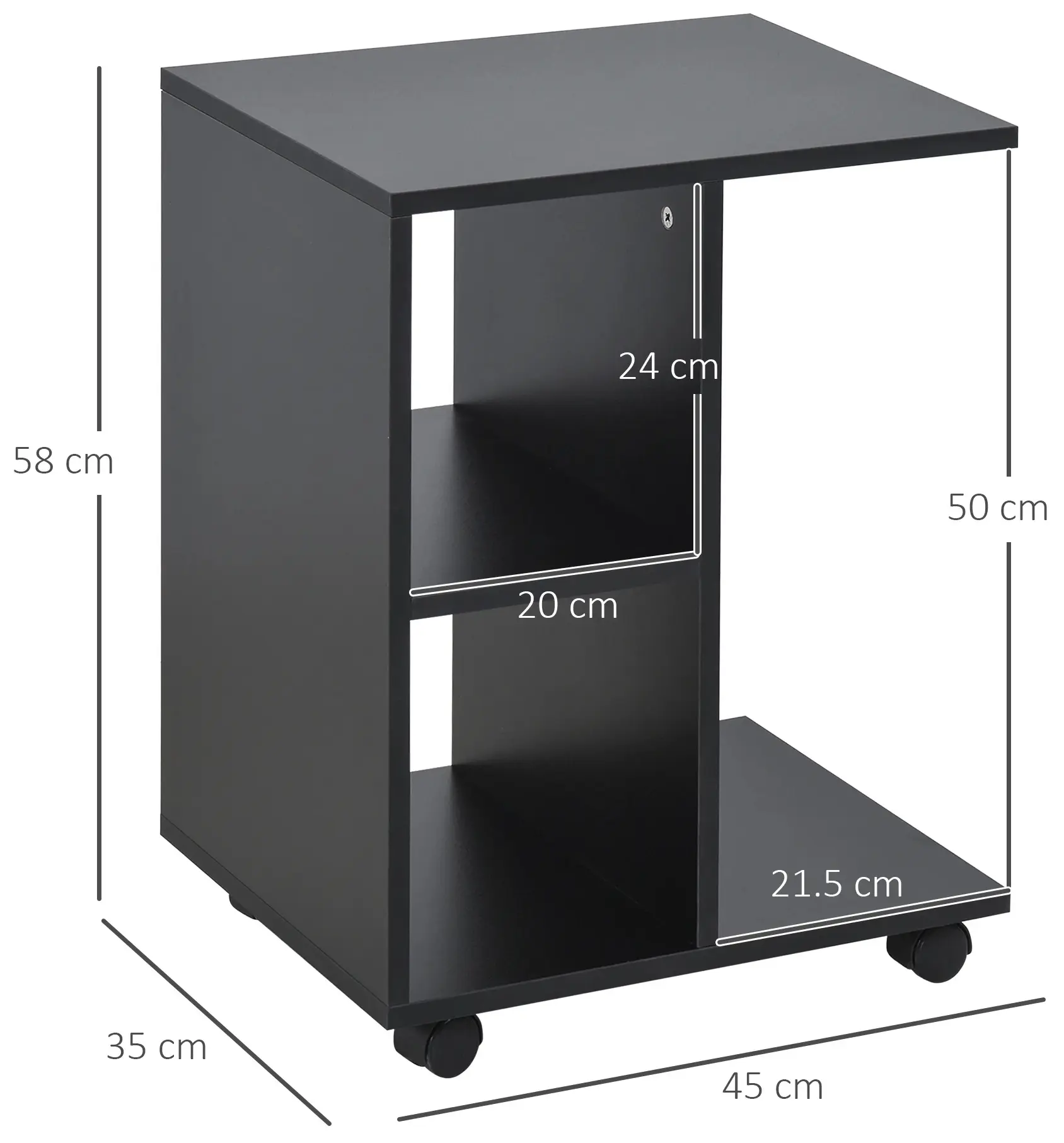 Журнальный столик Homcom 833-779BK (Black) - 4
