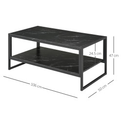 Журнальный столик Homcom 833-821BK (Black) Thumb