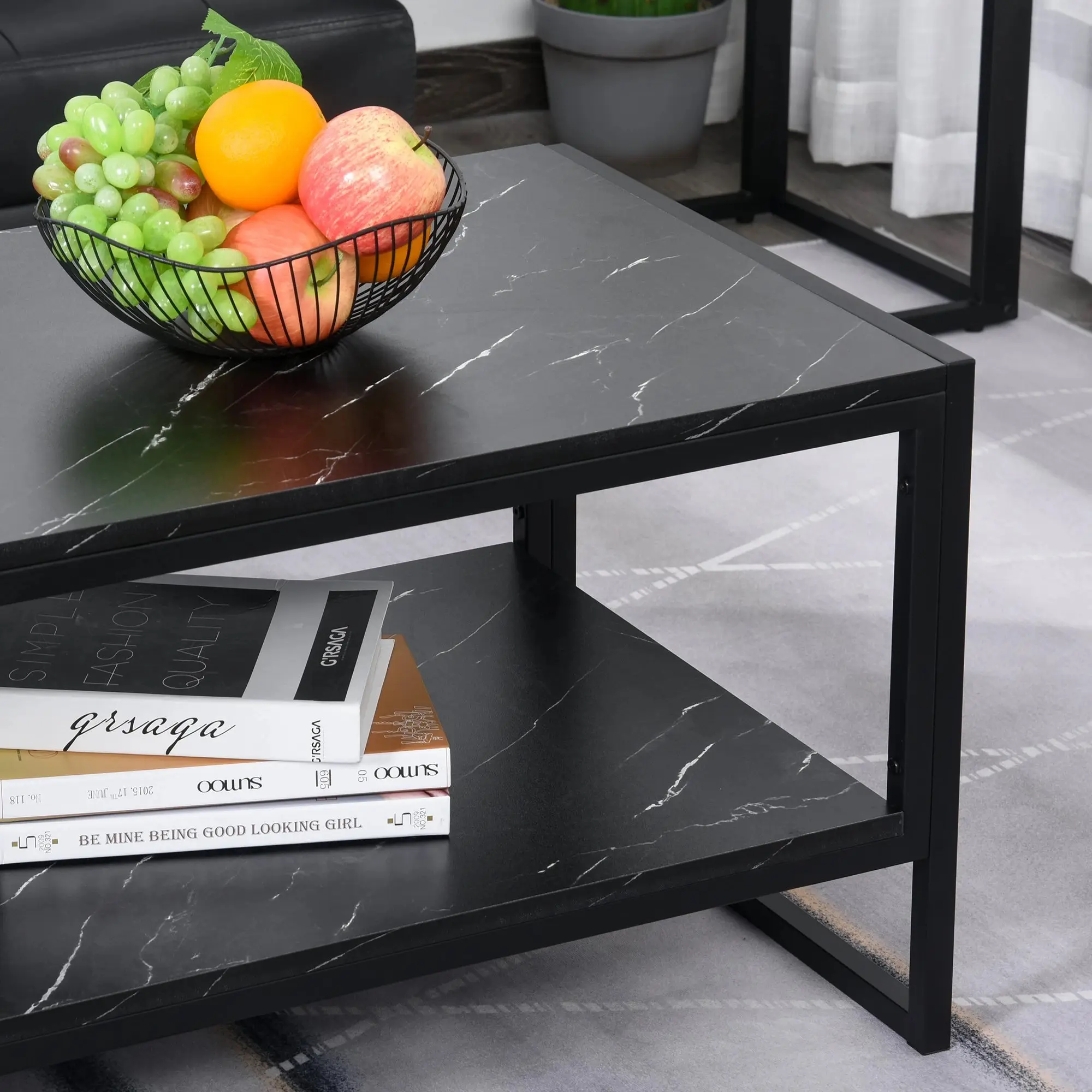 Журнальный столик Homcom 833-821BK (Black) - 7