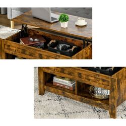 Журнальный столик Homcom 839-135CF 105x50x49 cm (Brown) Thumb