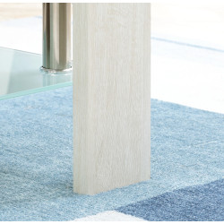 Masa pentru reviste Homcom 839-172WT (Transparent/White) Thumb