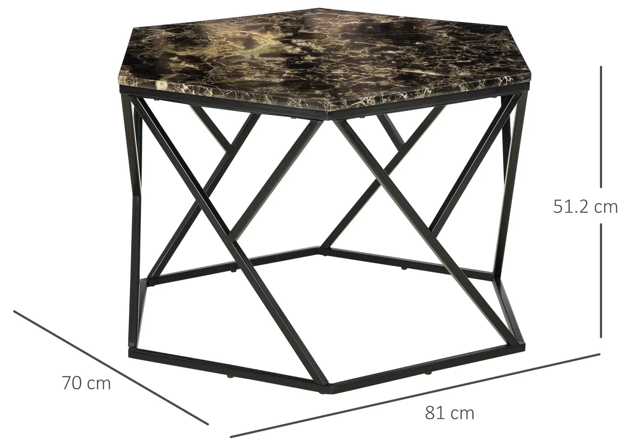 Журнальный столик Homcom 839-309BK (Black) - 4