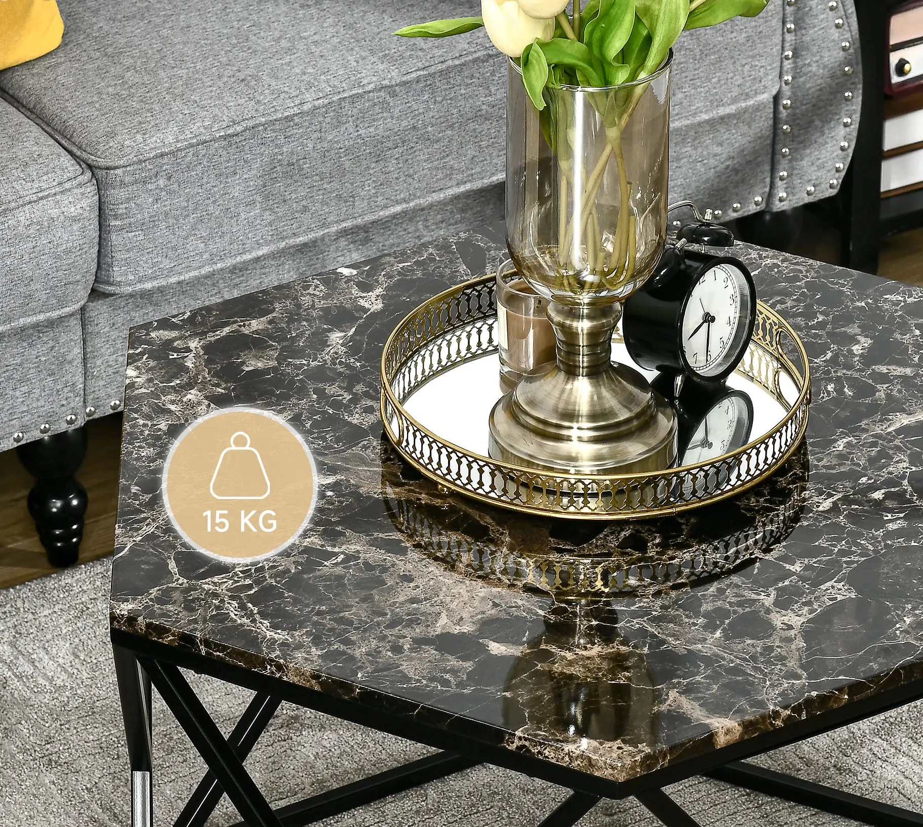 Журнальный столик Homcom 839-309BK (Black) - 5