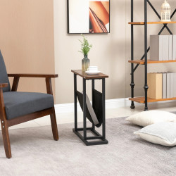 Masa pentru reviste Homcom 839-609V00DR (Dark Brown/Black) Thumb