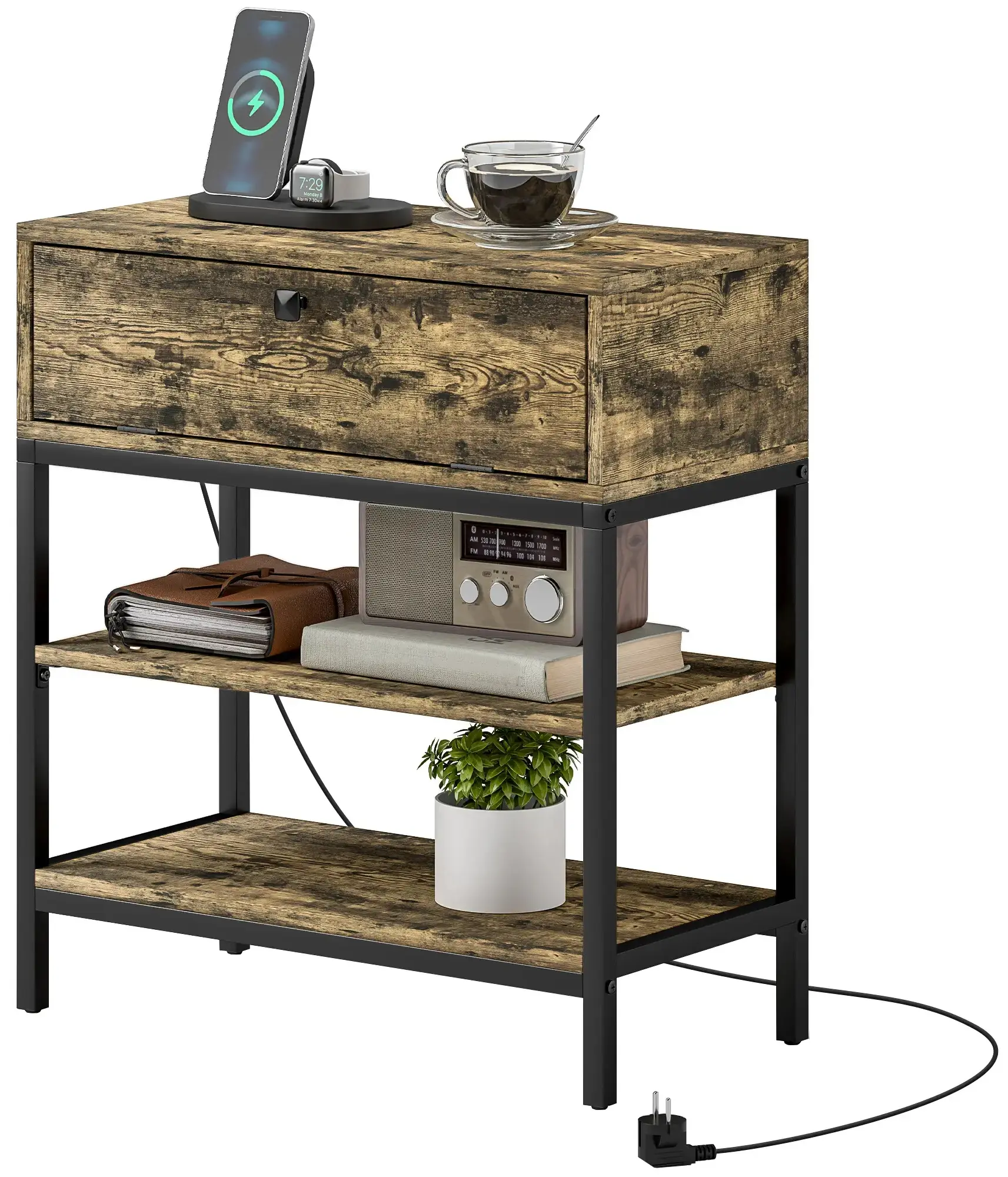 Masa pentru reviste Homcom 839-913V90RB (Rustic Brown) - 3
