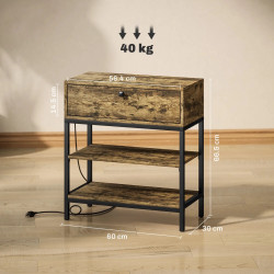 Masa pentru reviste Homcom 839-913V90RB (Rustic Brown) Thumb