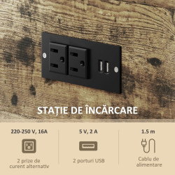 Masa pentru reviste Homcom 839-913V90RB (Rustic Brown) Thumb