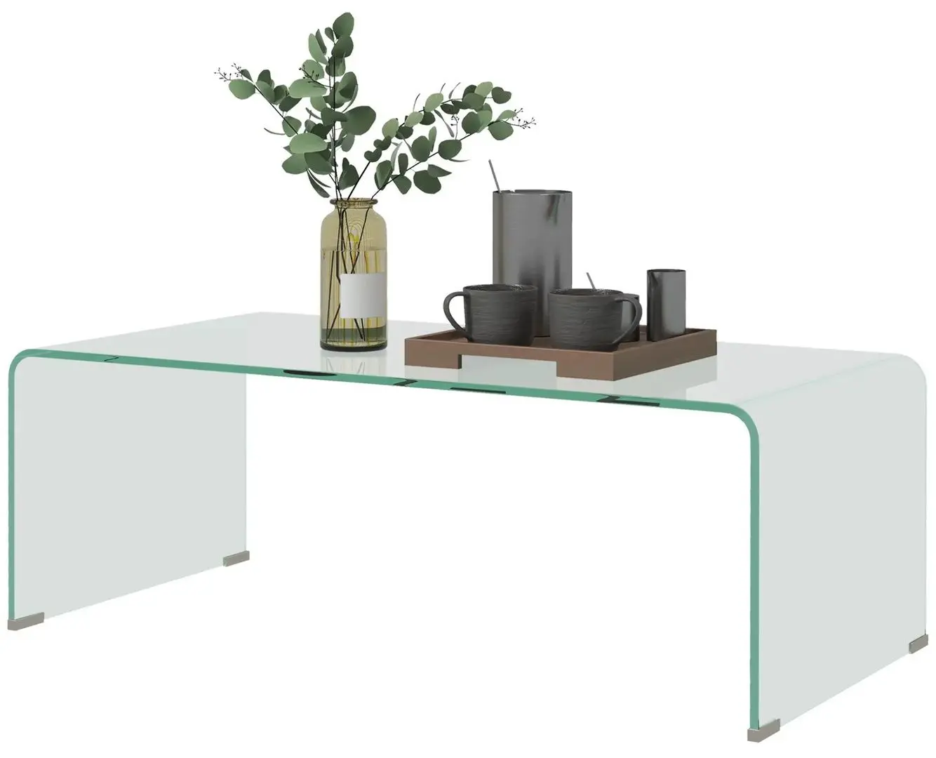 Журнальный столик Homcom 839-977V02CR 100x50x35 cm (Transparent)